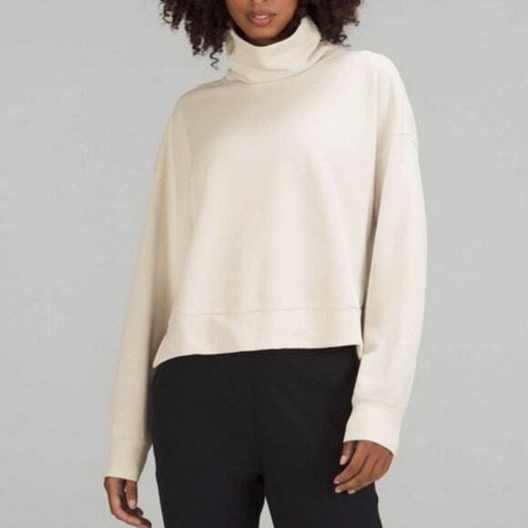Lululemon Softstreme Turtleneck Pullover White Opal Minimal Quiet Luxury Top - Picture 1 of 15